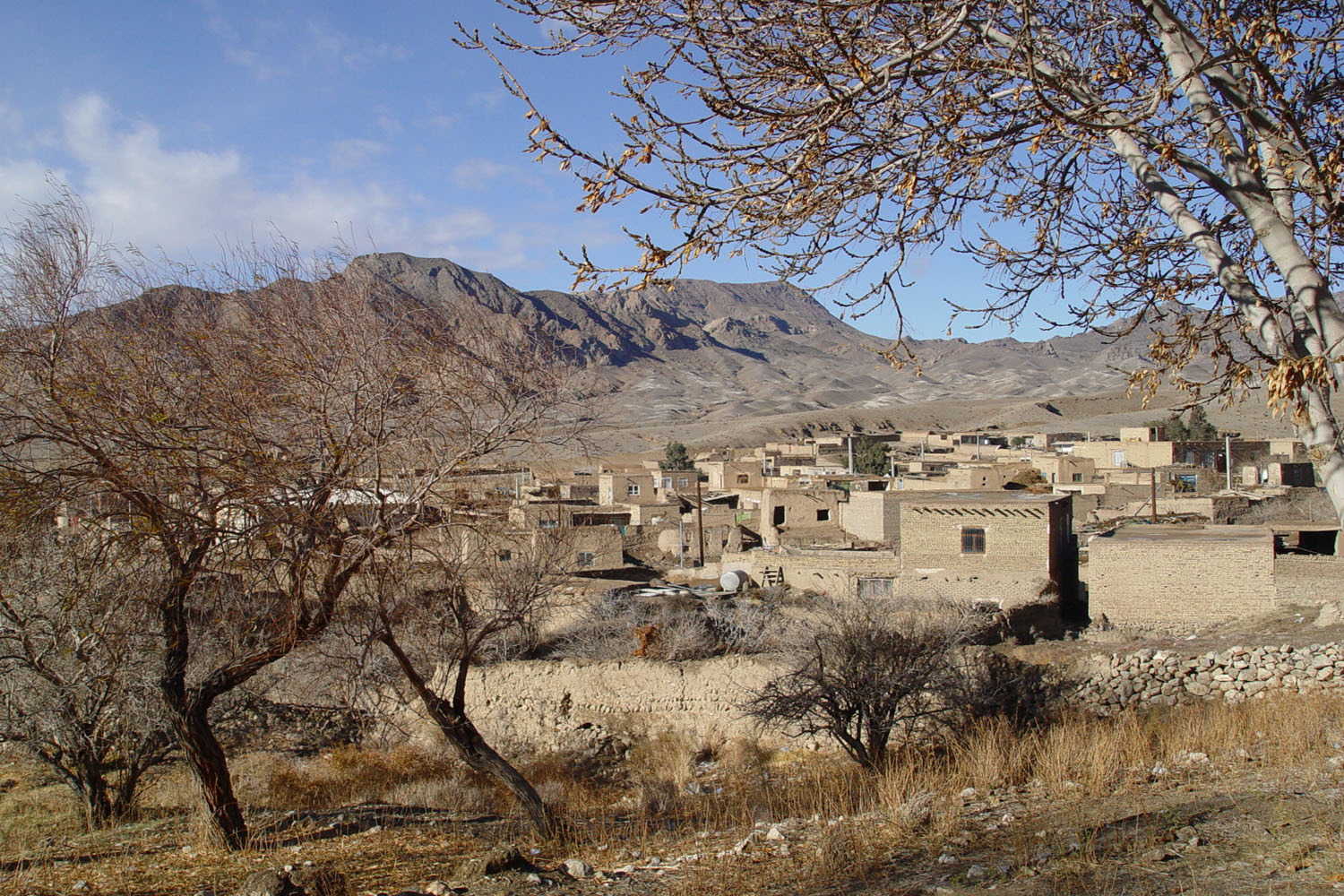 روستای رشم دامغان، خانه‌های خشتی با بام چوبی